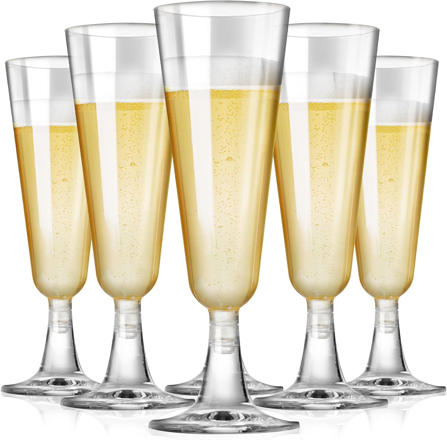 Surehome Plastic Champagne Flutes 20 Pack for Parties