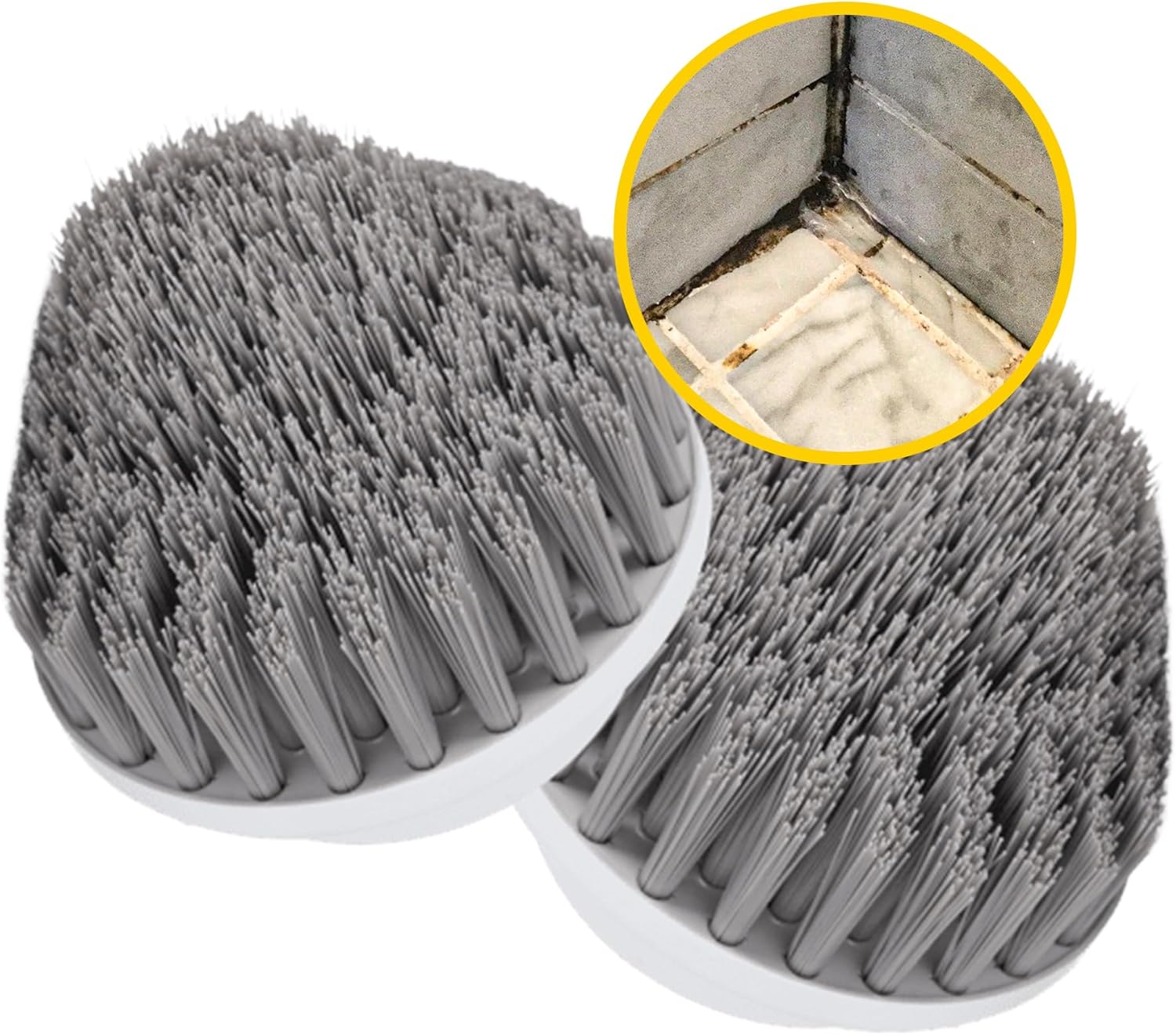 Cone Brush Heads 2 Units for Electric Spin Scrubber