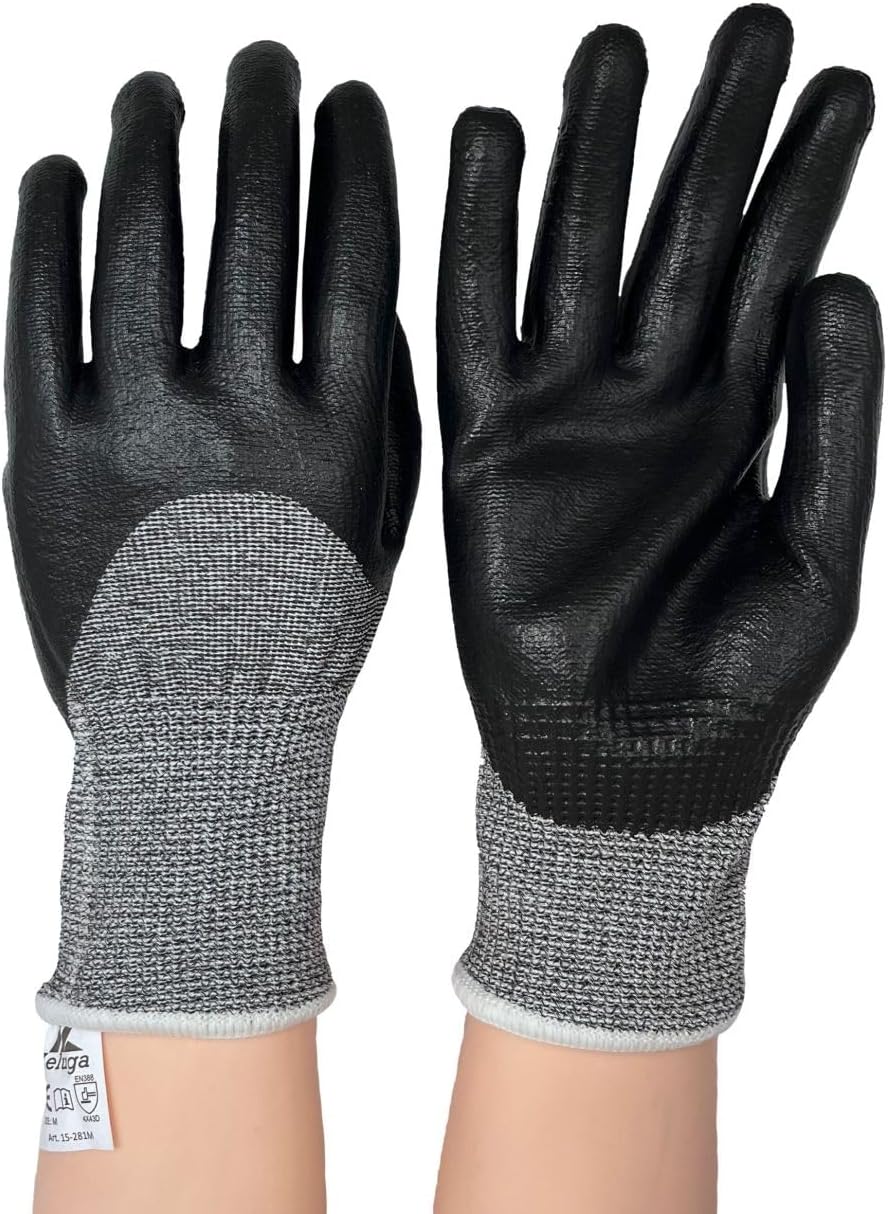 Zeluga 13 Gauge Nitrile Glove with Liner and Micro Foam