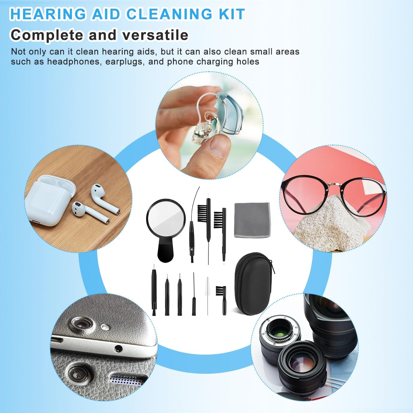 WXJ13 Hearing Aid Cleaning Kit 13 Pieces