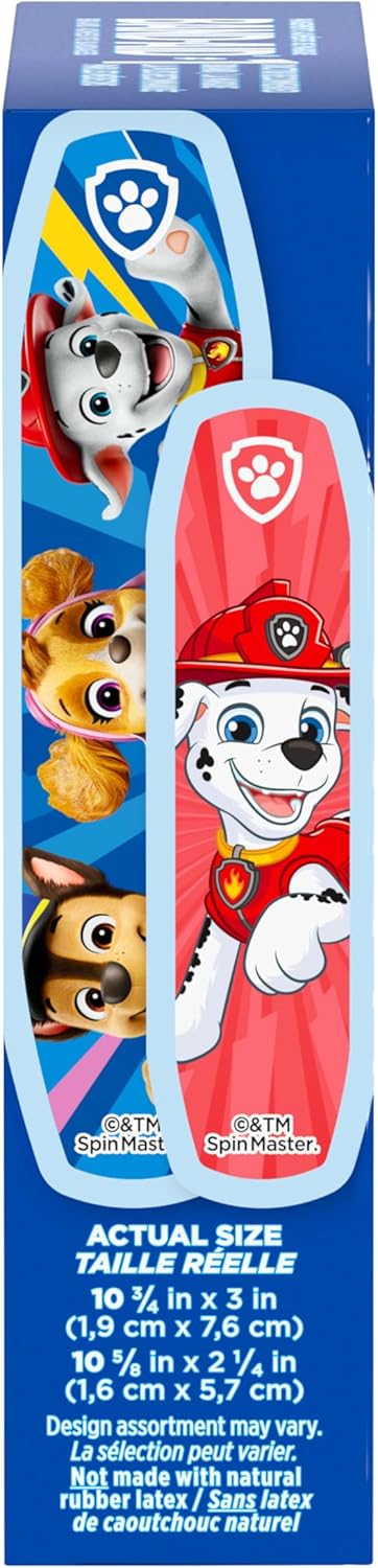 Band-Aid Sterile Adhesive Bandages with Paw Patrol Characters 20 Count