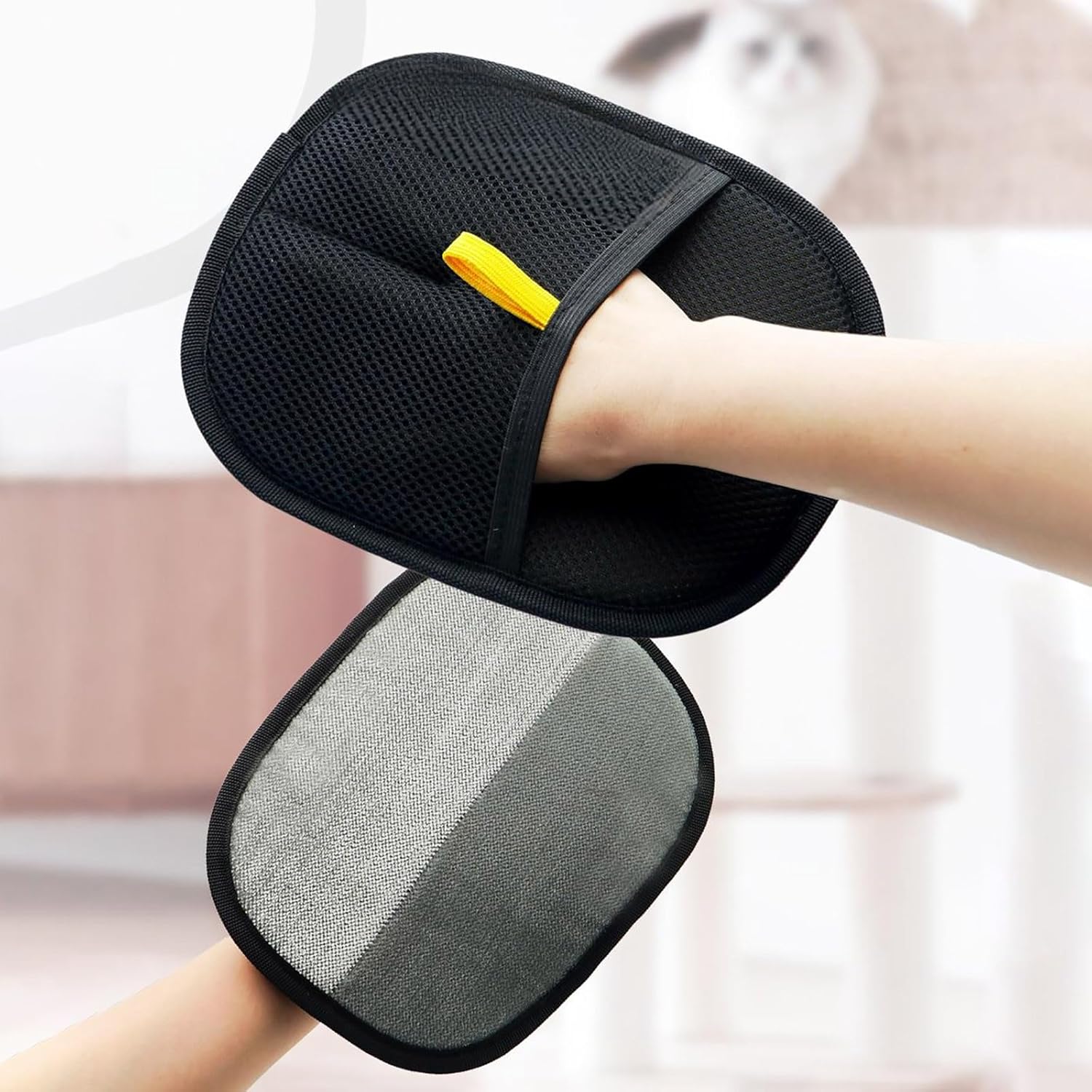 Double-Sided Pet Grooming Gloves for Dogs and Cats