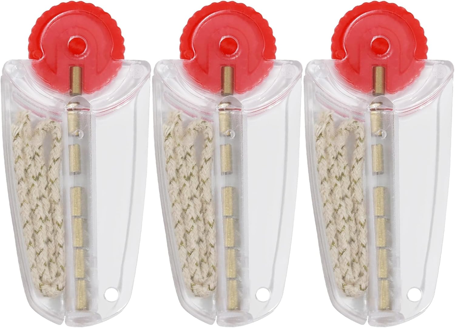 DEWEL 3 Pack Lighter Wick and Cotton Replacement