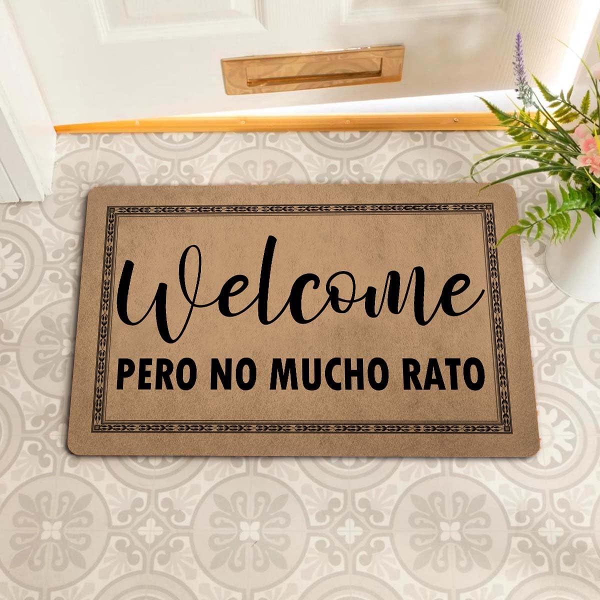 Funny Welcome Rugs with Anti-Slip Rubber Back