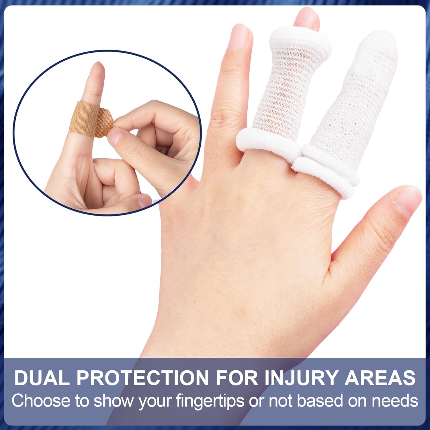 14PCS Finger Bandages for Tips Breathable Finger Cots