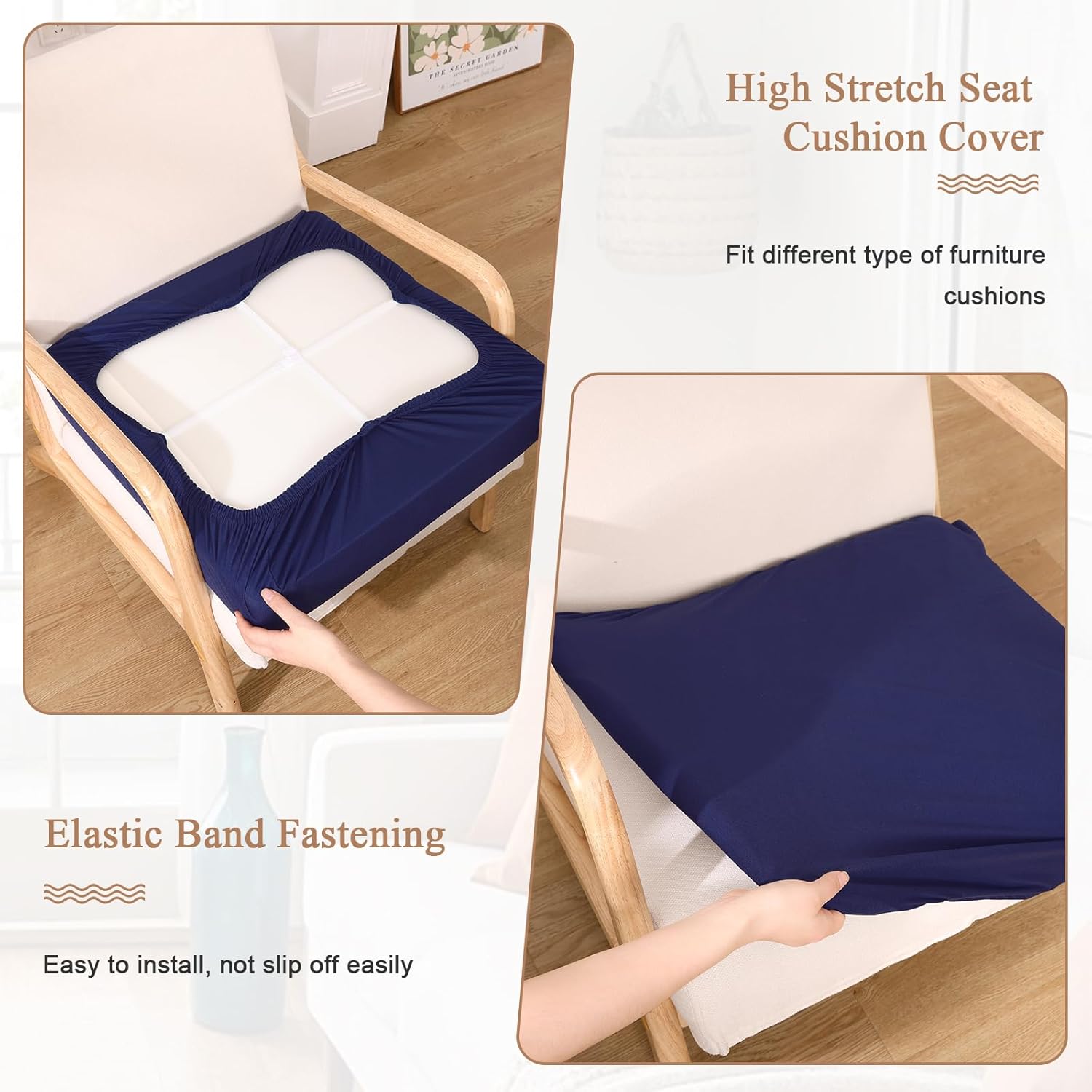 UArtlines 8Pcs Stretch Cushion Covers Replacement