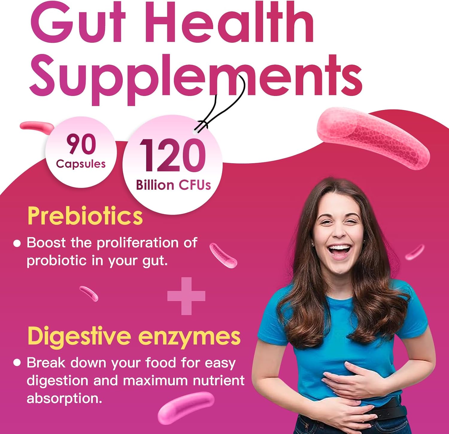 DRFOSTER Women Probiotics 120 Billion CFU 31 Strains 90 Capsules