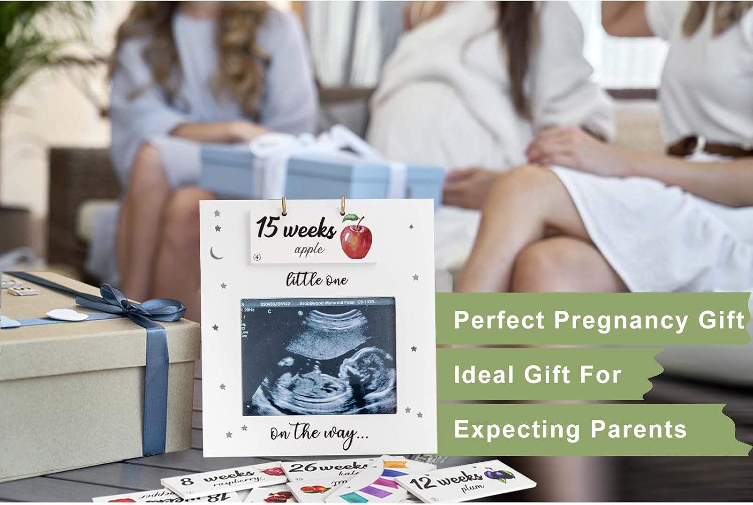 Sonogram Picture Frame Pregnancy Tracker Weekly Growth Milestone