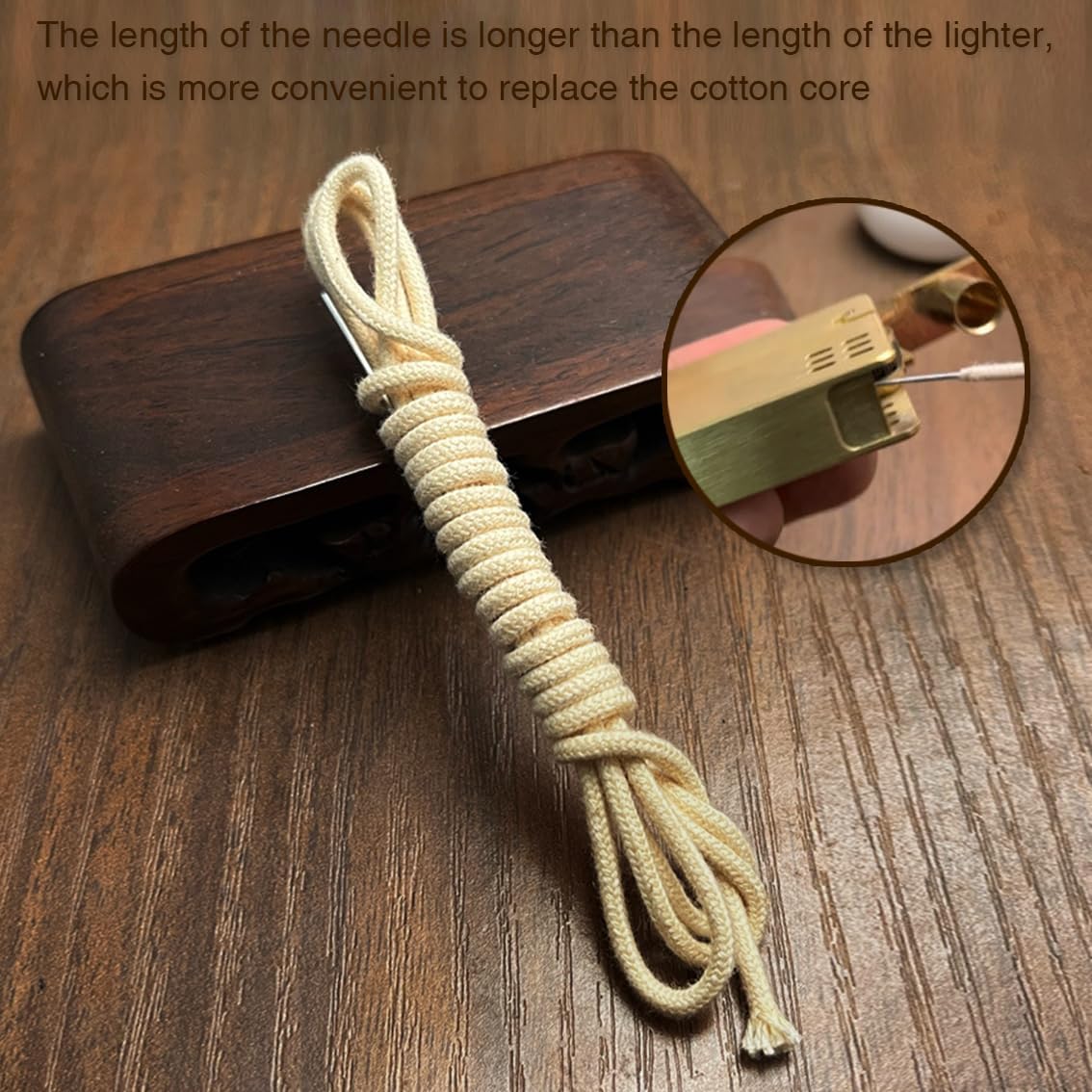 1M Kerosene Lighter Wick Replacement with Metal Needle