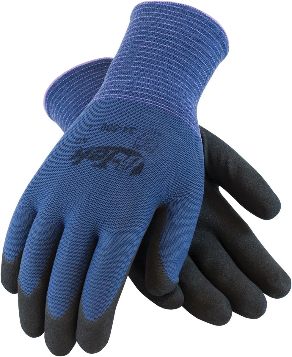 G-Tek AG 34-500M Seamless Nylon Glove with Nitrile Coated Grip