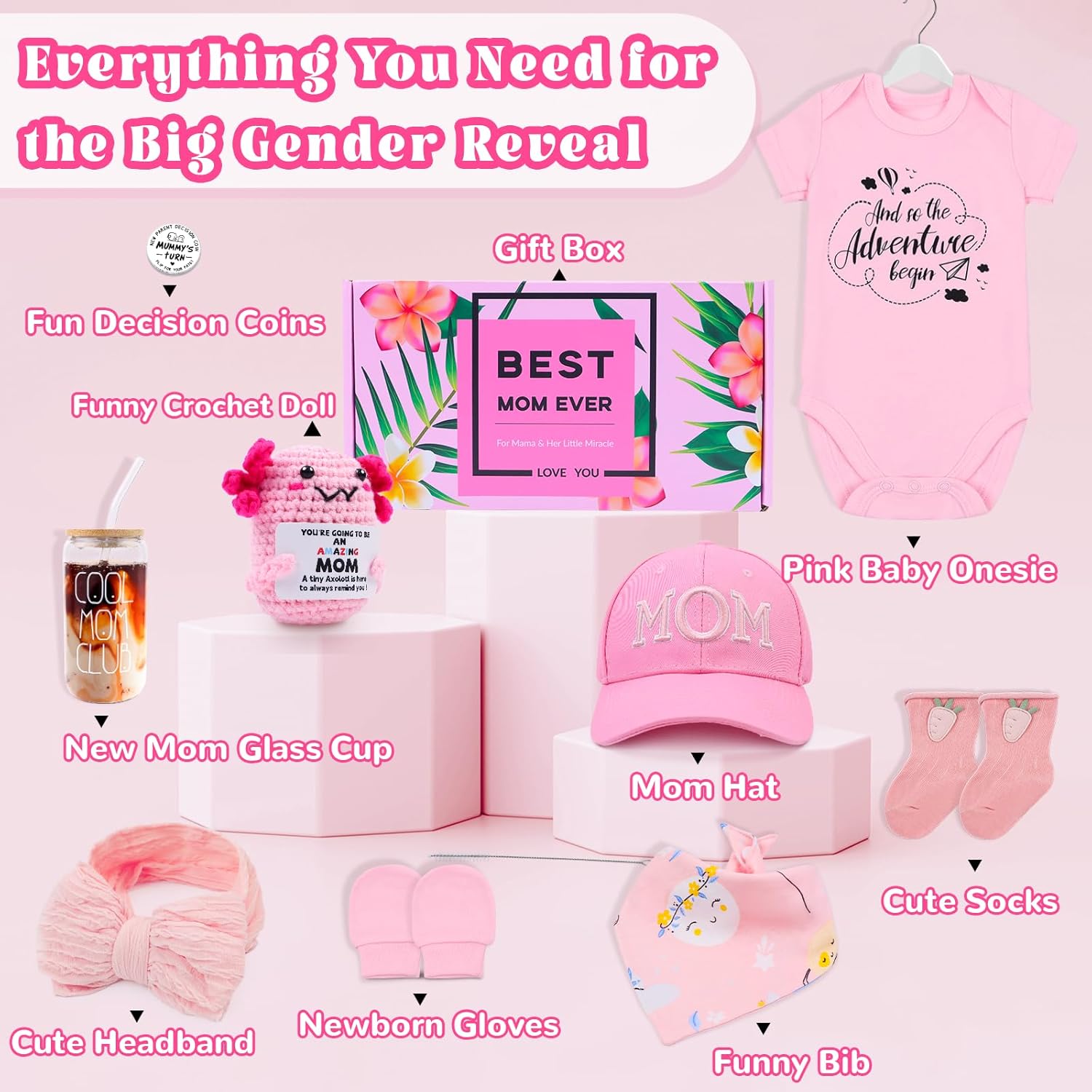 New Mom Pregnancy Gift Care Package for Baby Girl