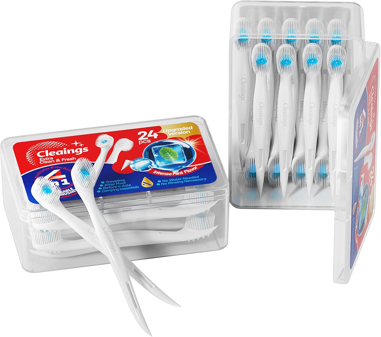 Cleaings Mini Disposable Toothbrush Set with Toothpaste