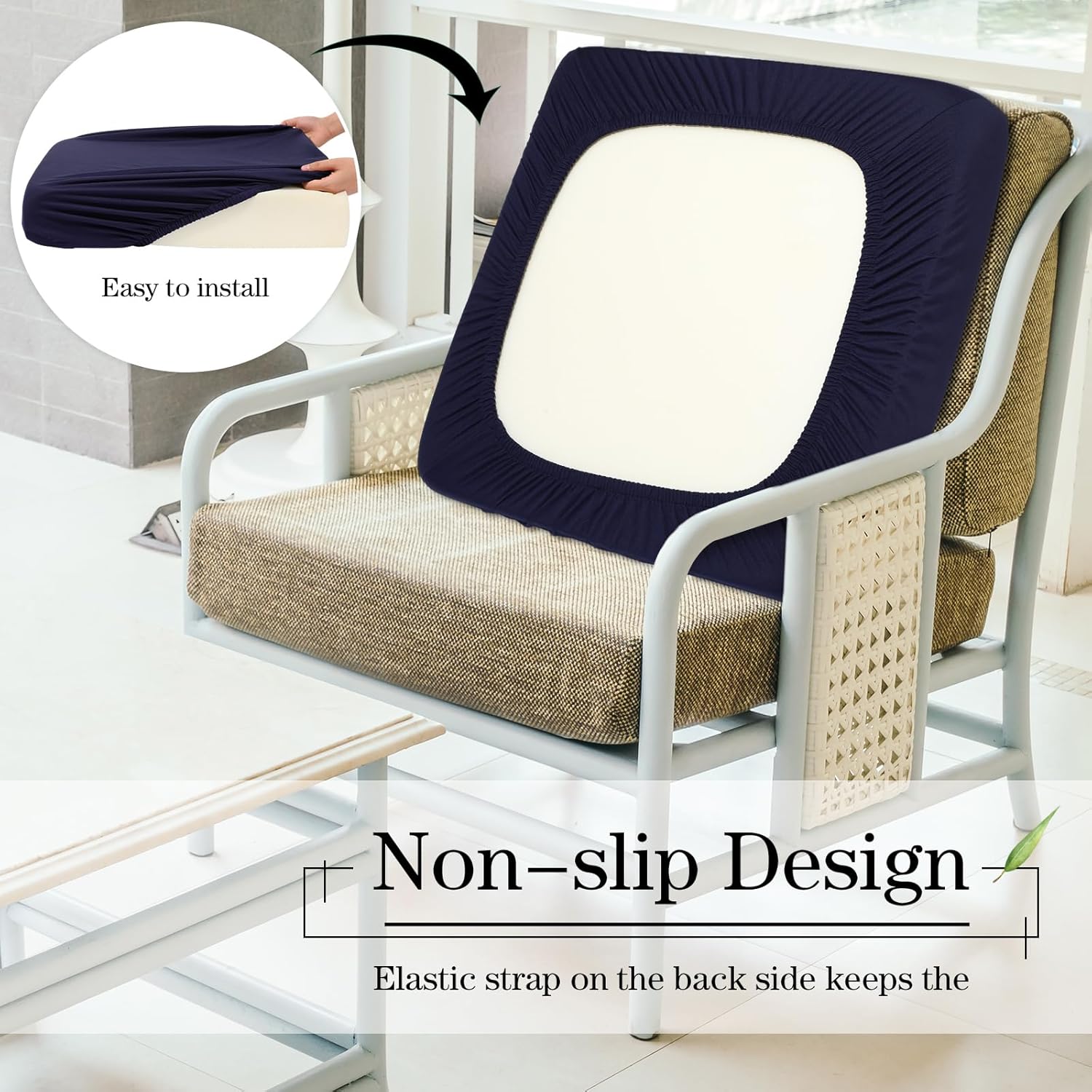 Newwiee 12 Pcs Waterproof Stretch Cushion Covers