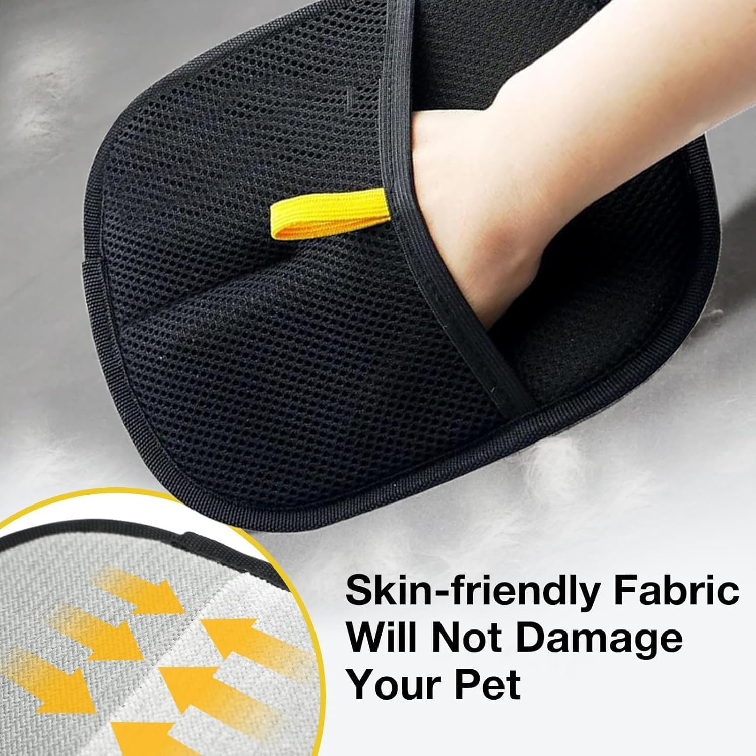 2 pcs Double Sided Pet Grooming Gloves for Hair Removal