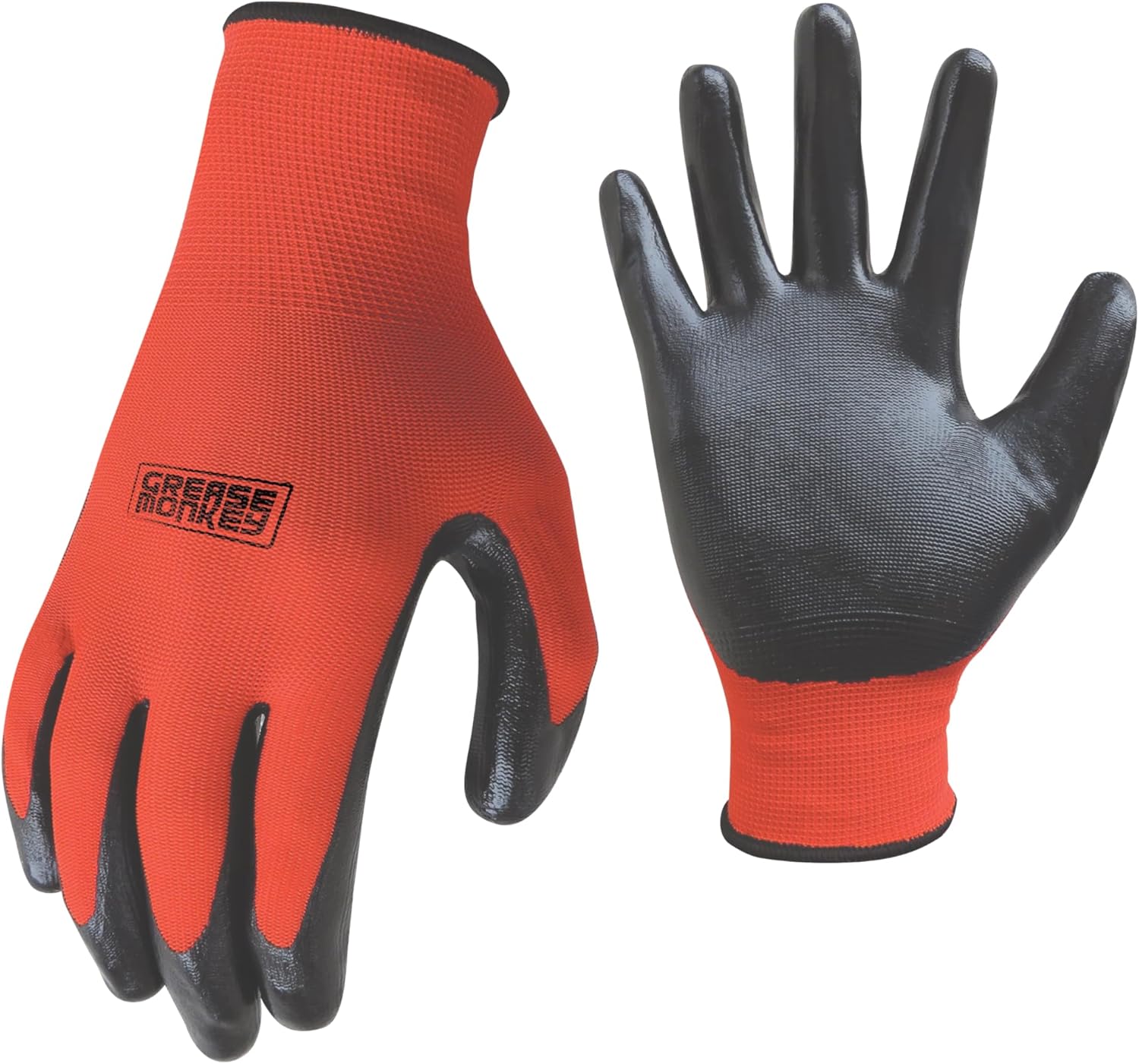 Grease Monkey General Purpose Nitrile Coated Work Gloves Large 180 Pack
