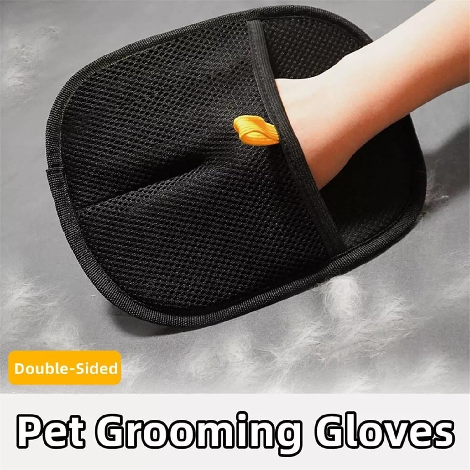 Double-Sided Pet Grooming Gloves for Smooth Cleaning