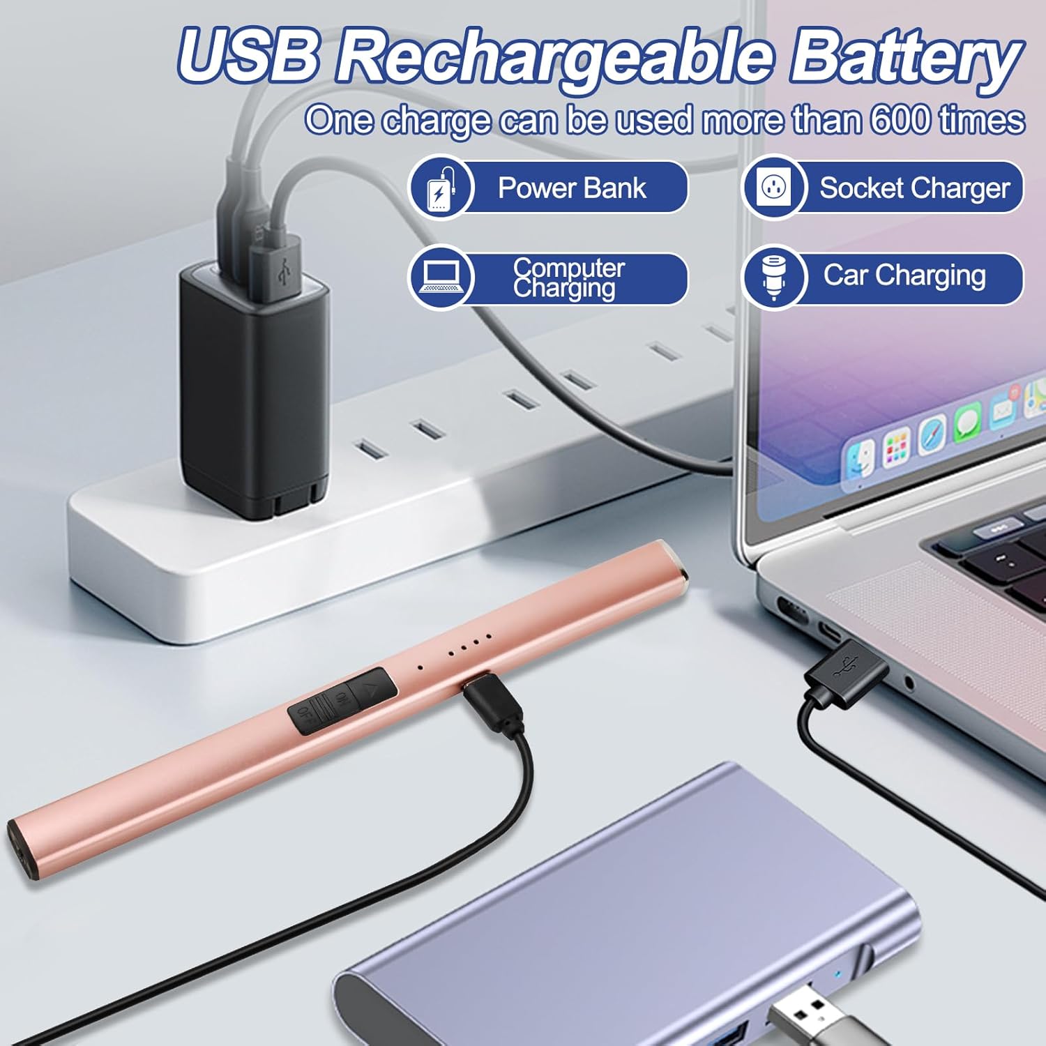 OEAGO Electric Candle Lighter Rechargeable USB