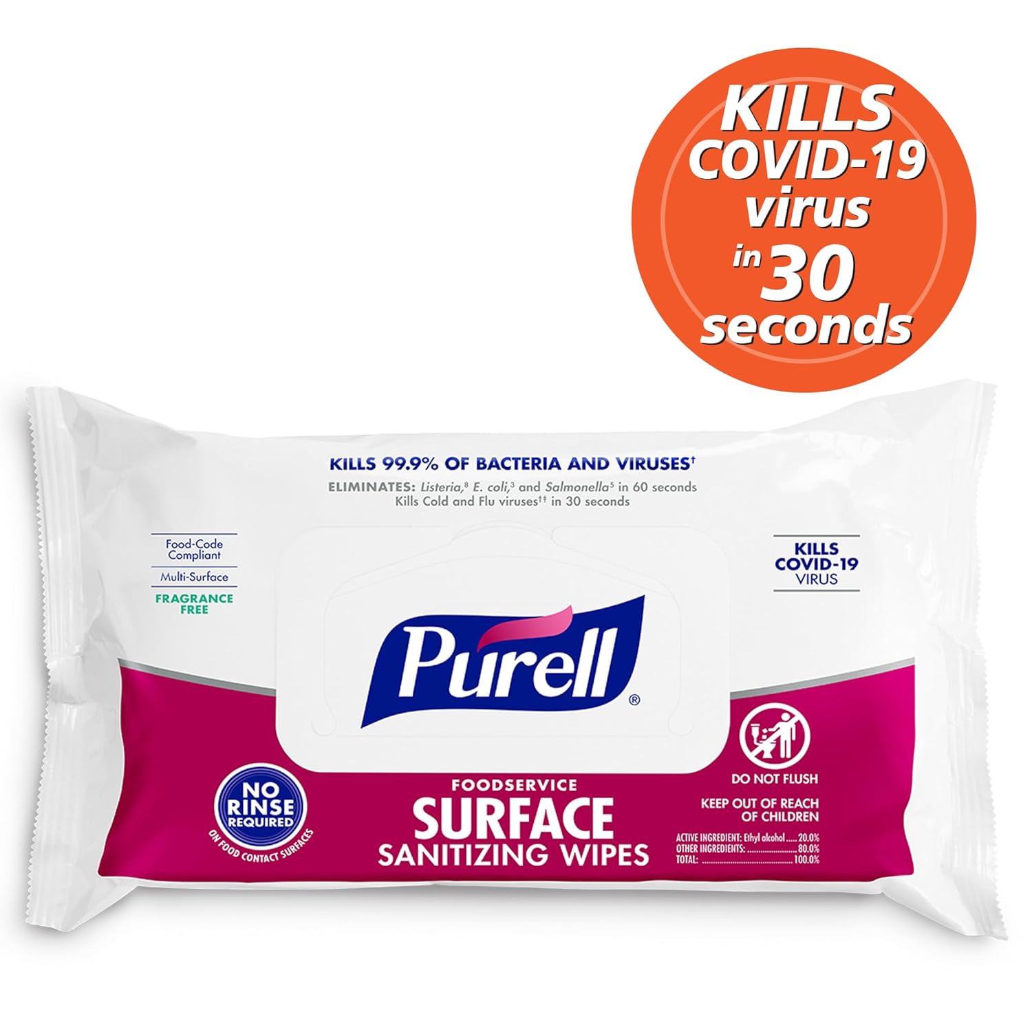 PURELL Foodservice Surface Wipes 72 Count
