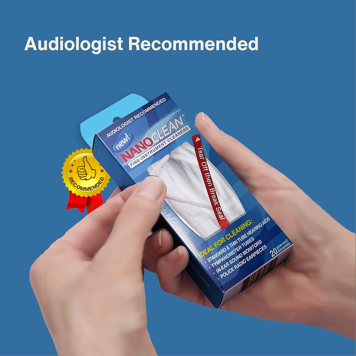 All-in-1 Hearing Aid Cleaning Kit with 100 Strands