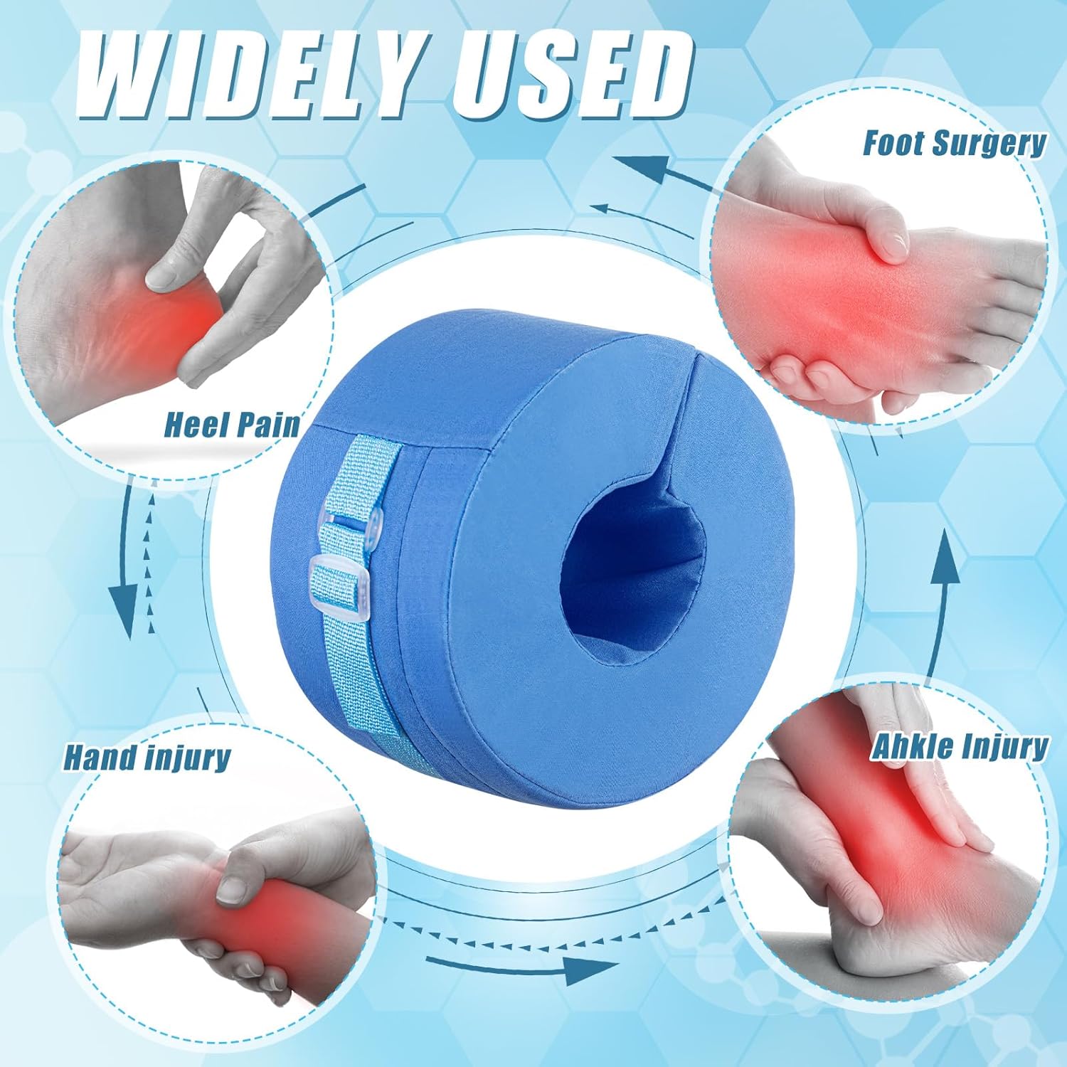 Geiserailie 2 Pack Heel Cushions for Pressure Sores