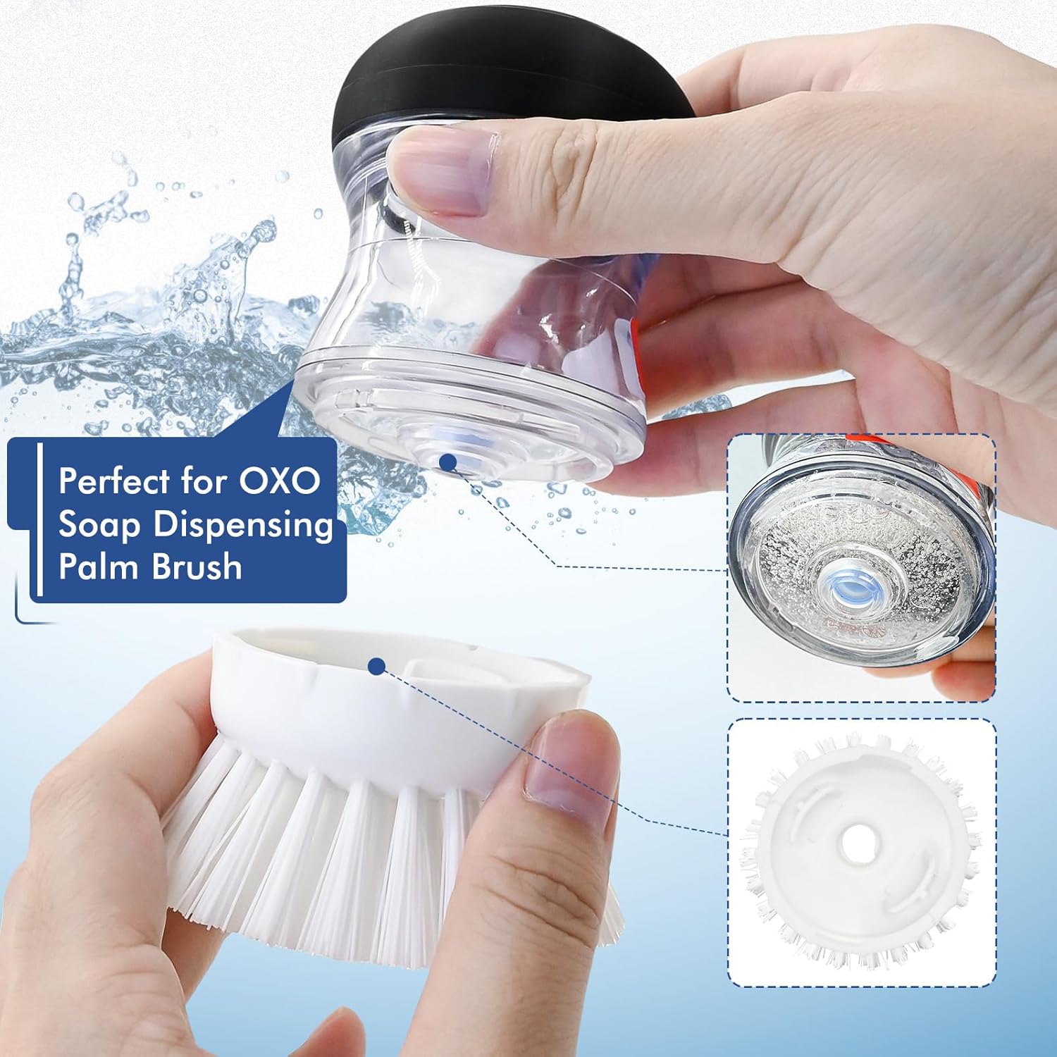 Shadowgallery Palm Brush Refill for OXO Dish Brush