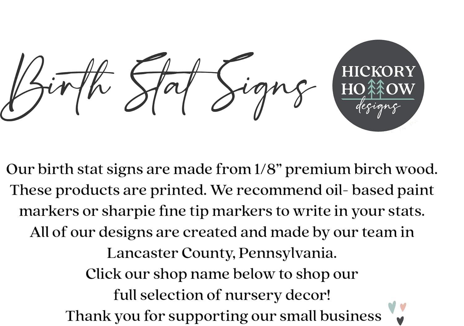 Personalized Birth Stat Sign for Newborn Baby Soft Pink Flowers Design