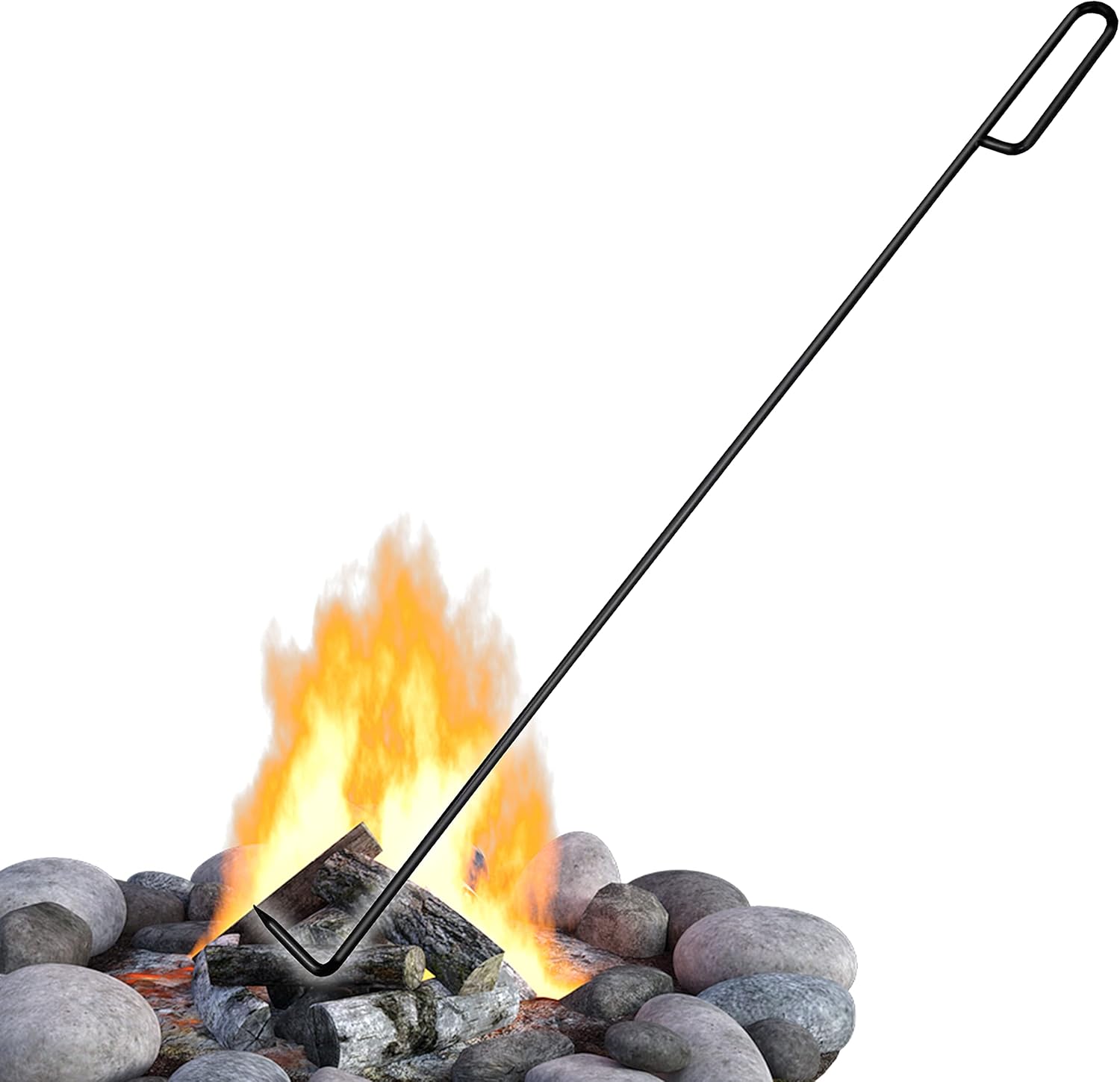 SIMOND STORE 40-Inch Fire Pit Poker Black