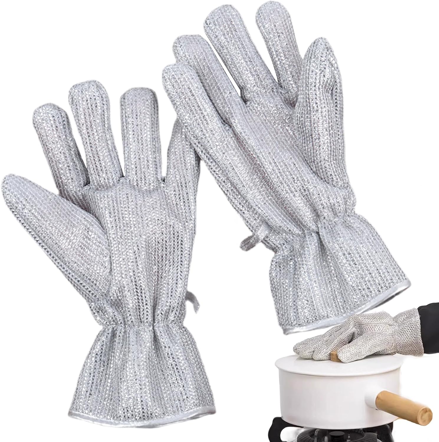TRISTO Heat Resistant Kitchen Gloves for Cleaning