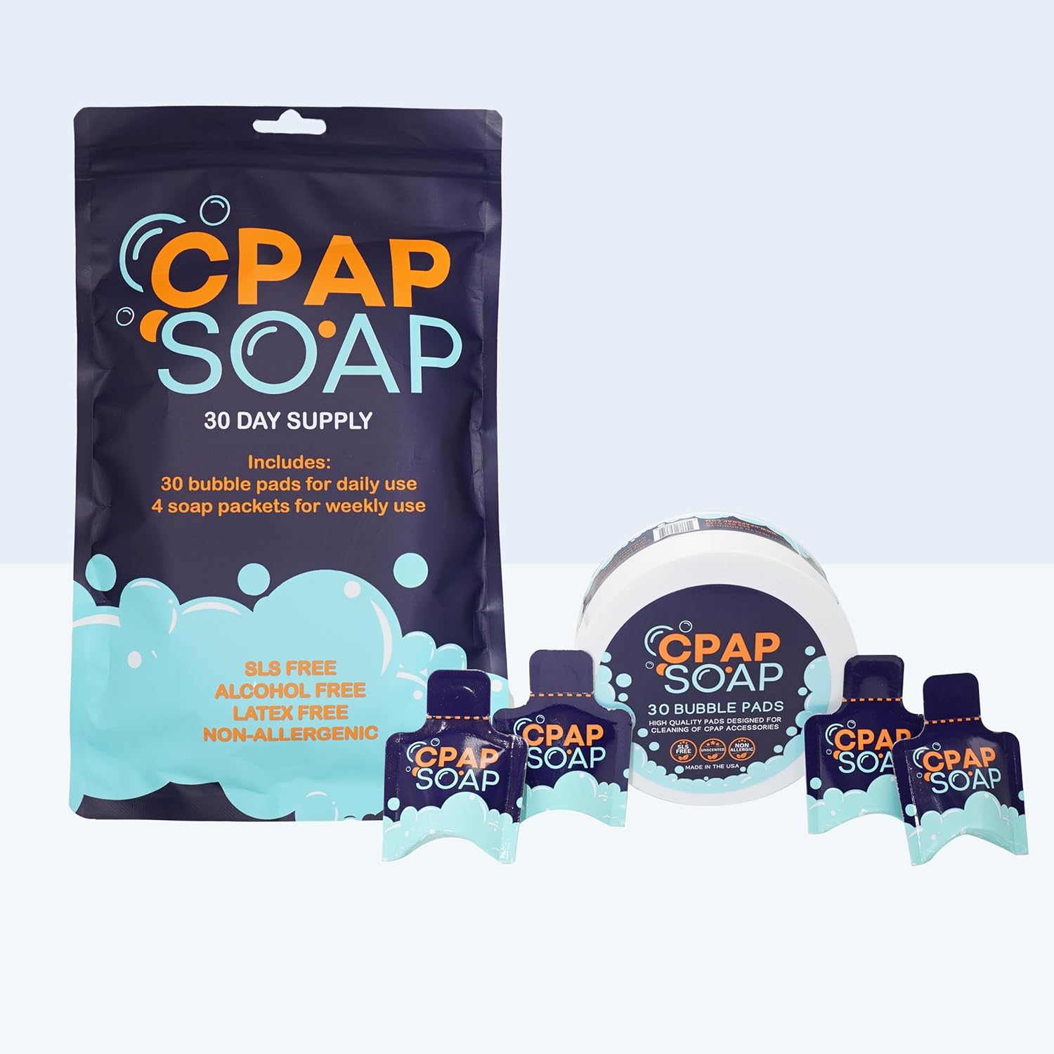 CPAP Soap Cleaning Kit with 30 Day Supply