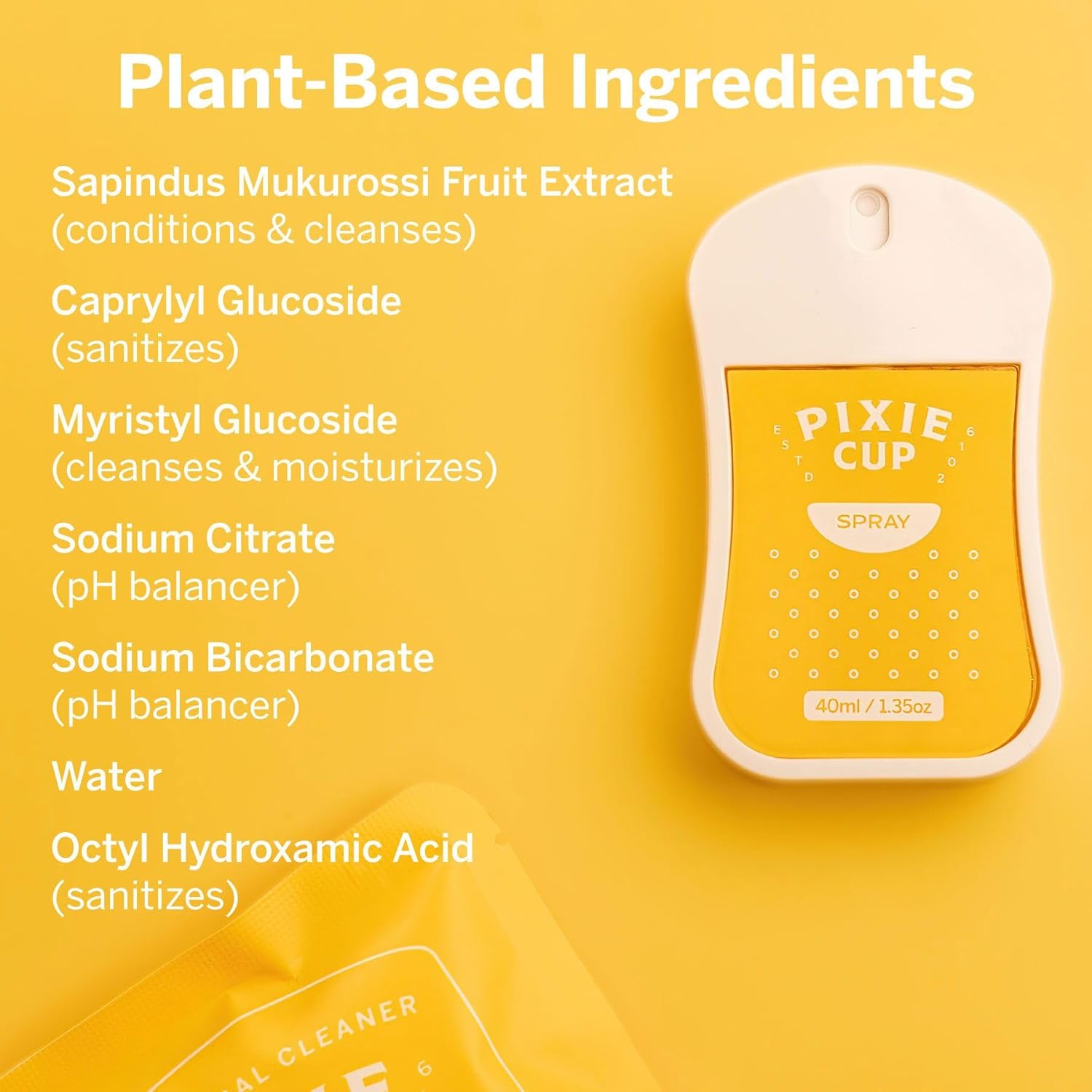 Pixie Hand Sanitizer - Quick Spray for Menstrual Cups and Period Discs