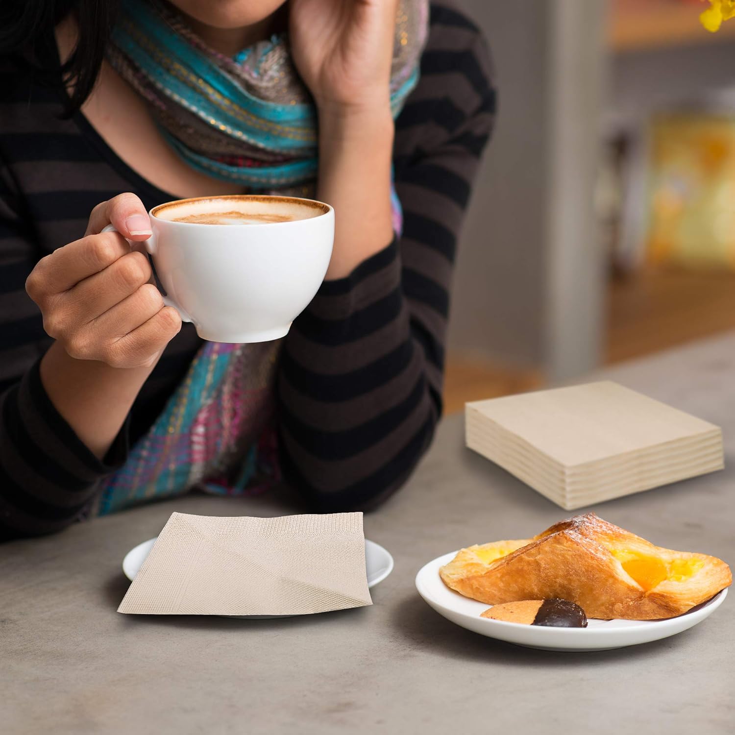 200 Count Compostable Cocktail Napkins for All Occasions