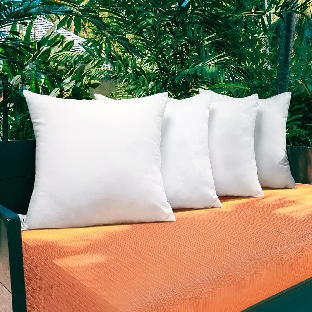 OTOSTAR Waterproof Outdoor Pillow Inserts Set of 4
