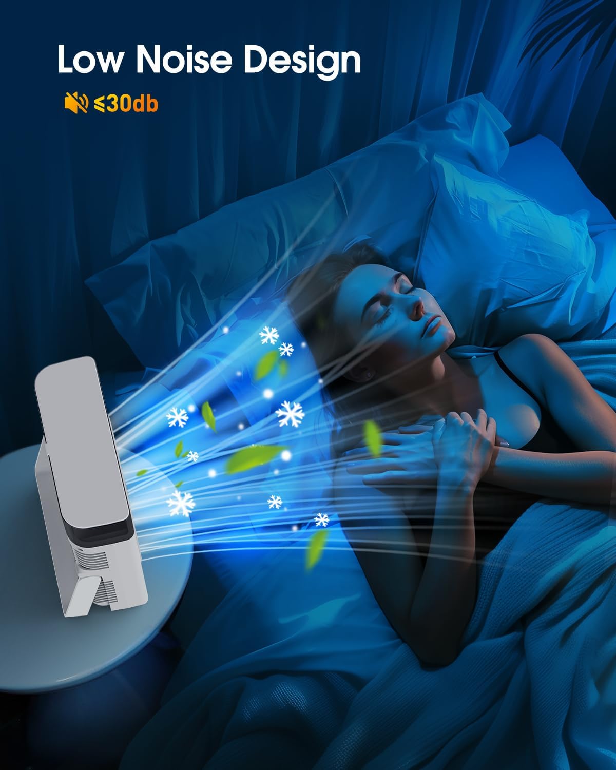 JINLICTE 8000mAh 8-Inch Misting Fan for Cooling