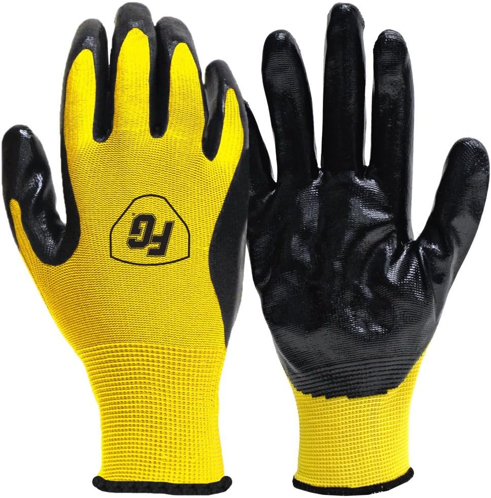 Firm Grip Nitrile Coated Gloves 10 Pack
