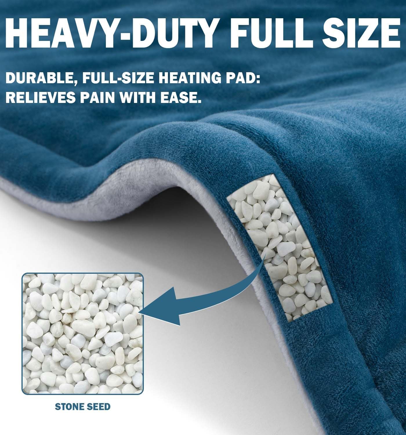 DHFLIP 2lb Weighted Heating Pad for Neck and Shoulder Pain Relief