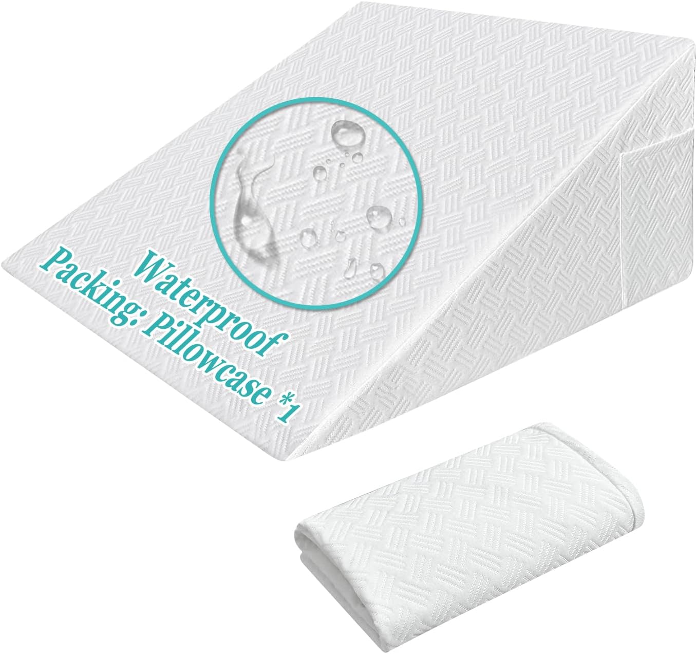 Mistuki Wedge Pillow Case Cover Waterproof 25x24x12 Triangle Incline