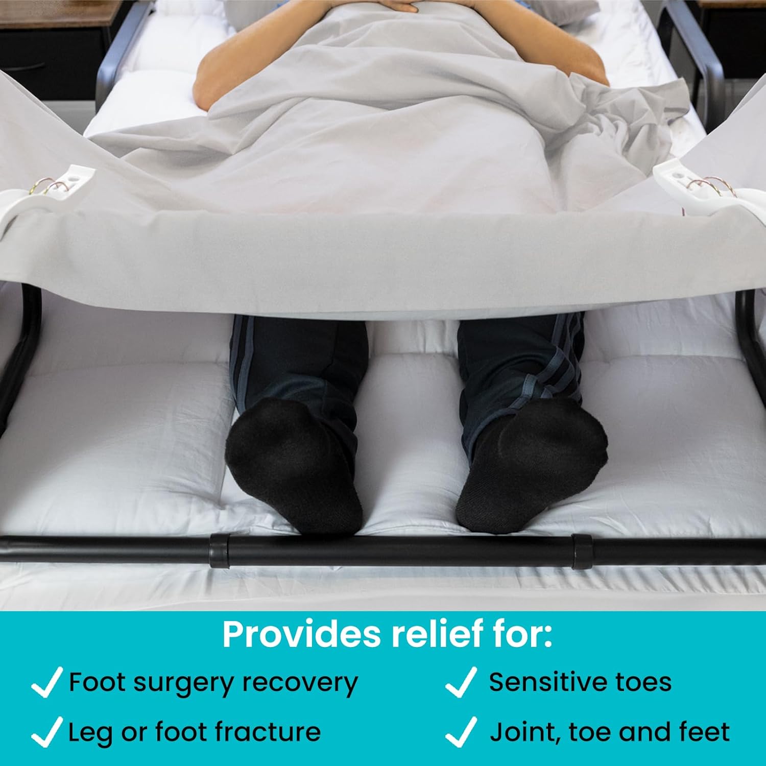 Vive Adjustable Blanket Lifter for Feet 26-34 Inches