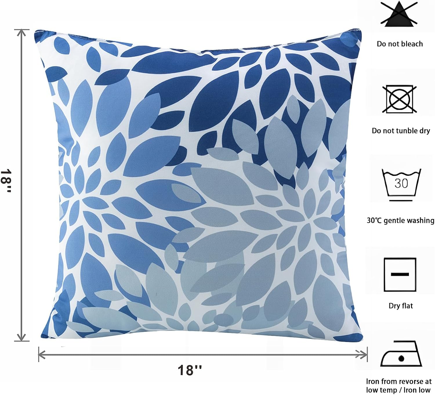 XXPILOS Outdoor Throw Pillows Set of 2 18x18 Inch