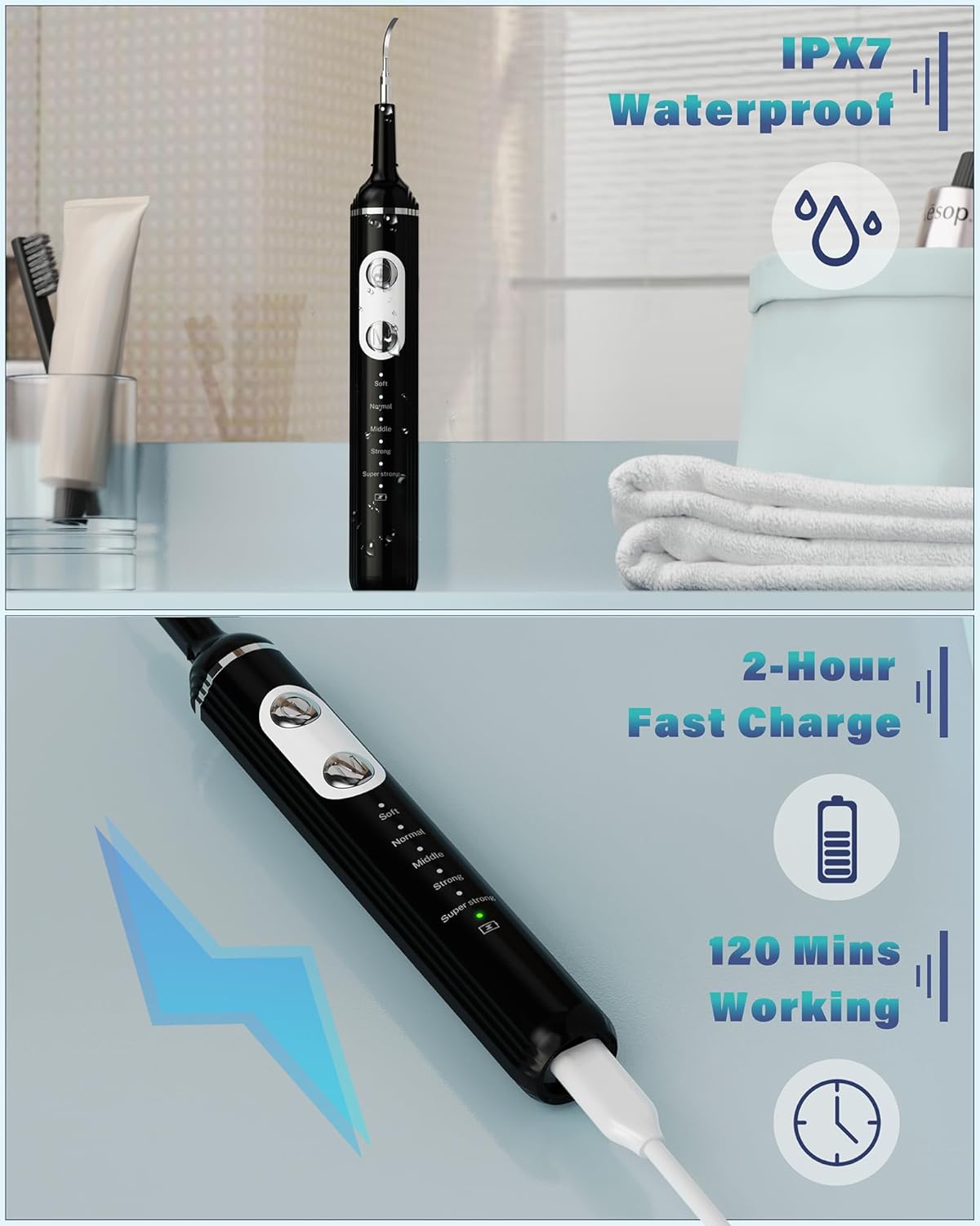 Nature Nerds Plaque Remover Dental Kit with LED Light