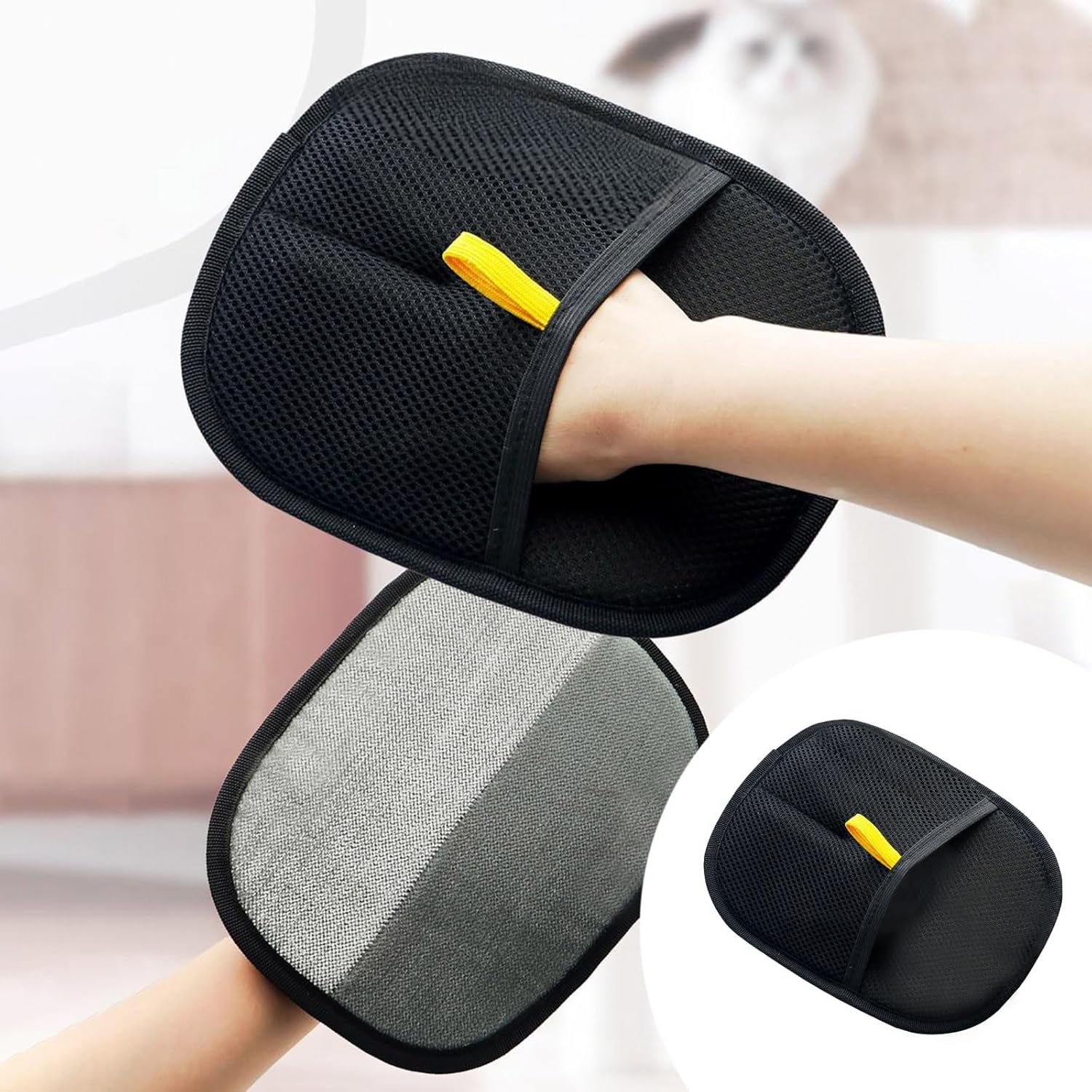 Double-Sided Pet Grooming Gloves for Dogs and Cats