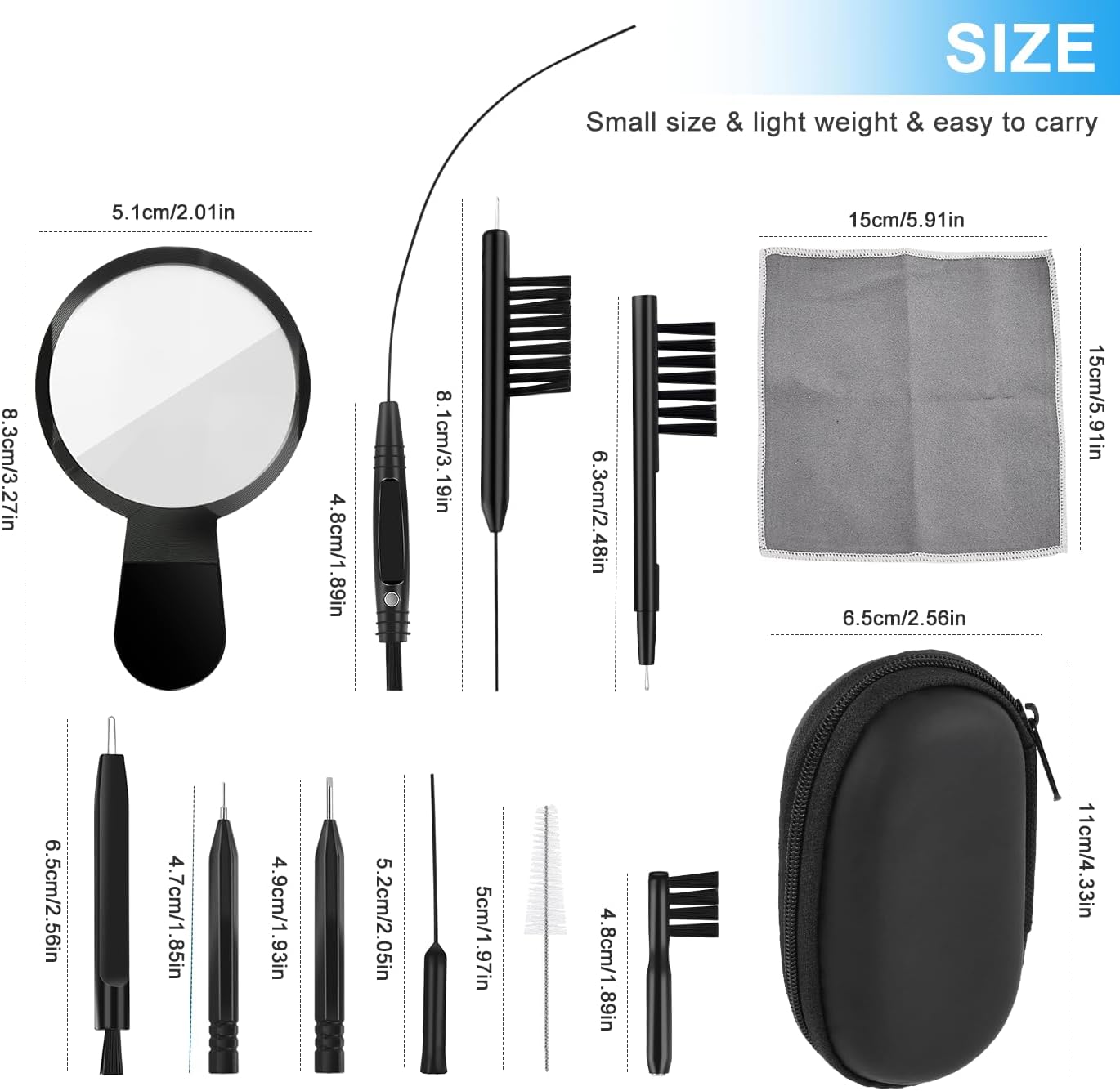 WXJ13 Hearing Aid Cleaning Kit 13 Pieces