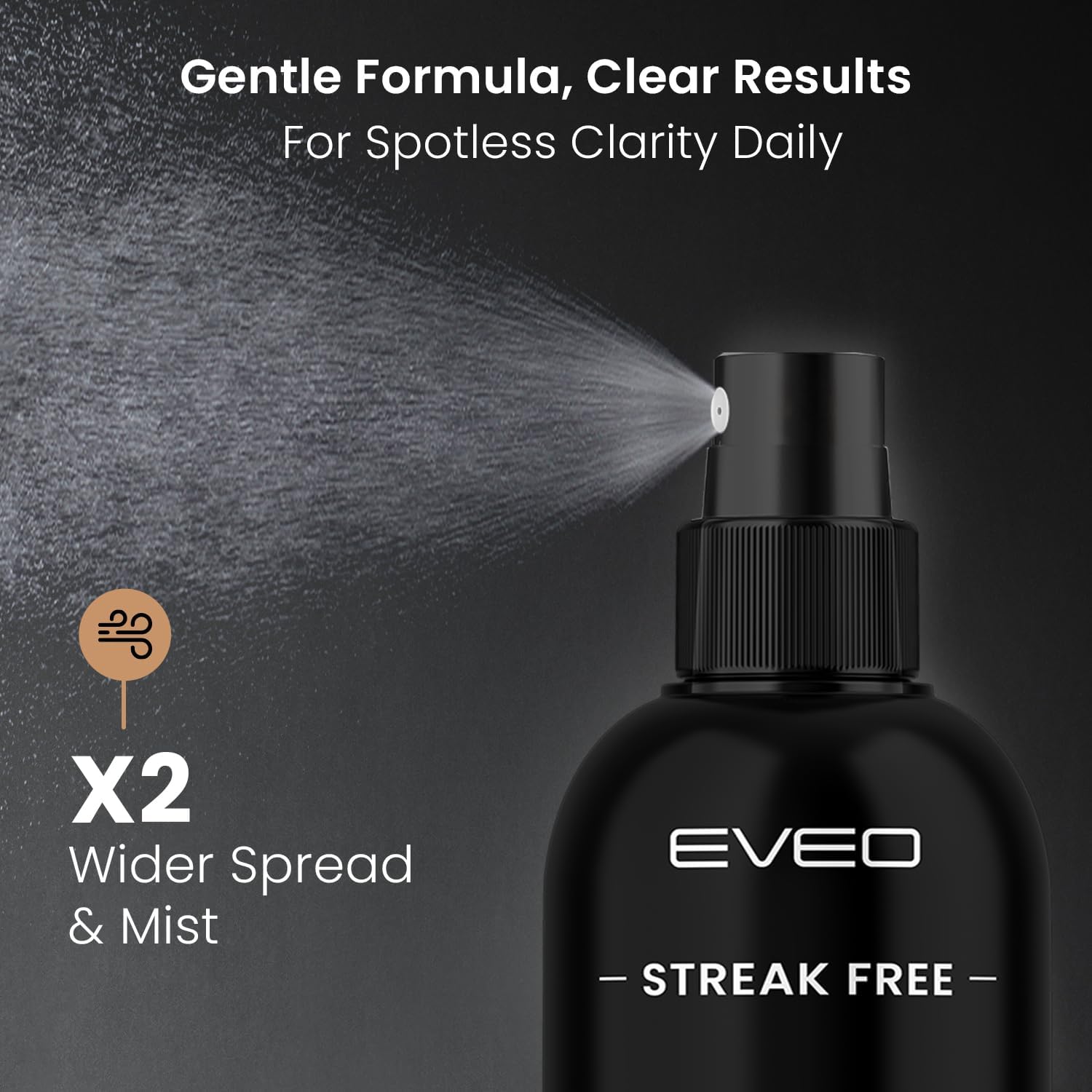 EVEO Eyeglass Cleaner Spray and Microfiber Cloth Kit