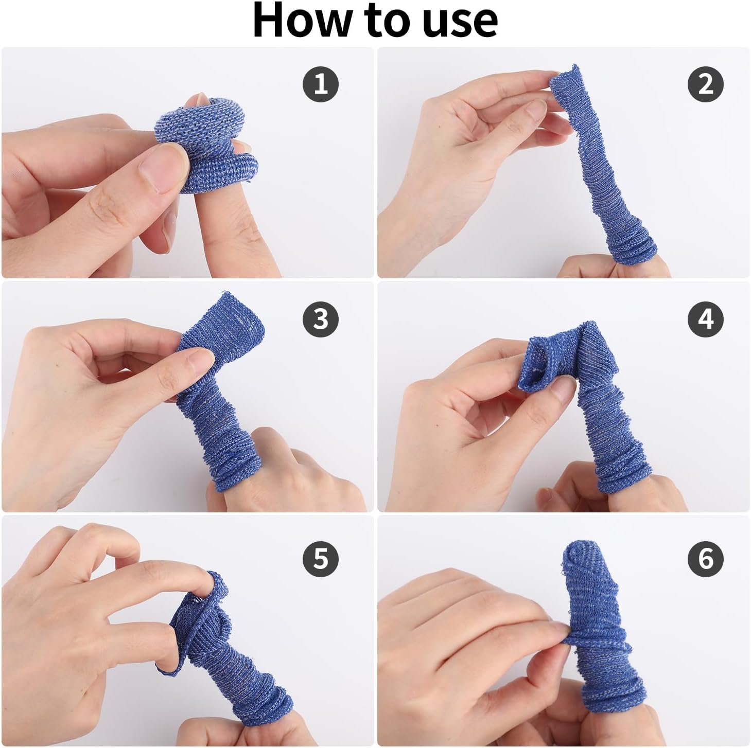 30 PCS Reusable Breathable Finger Cots for Work and Home Use
