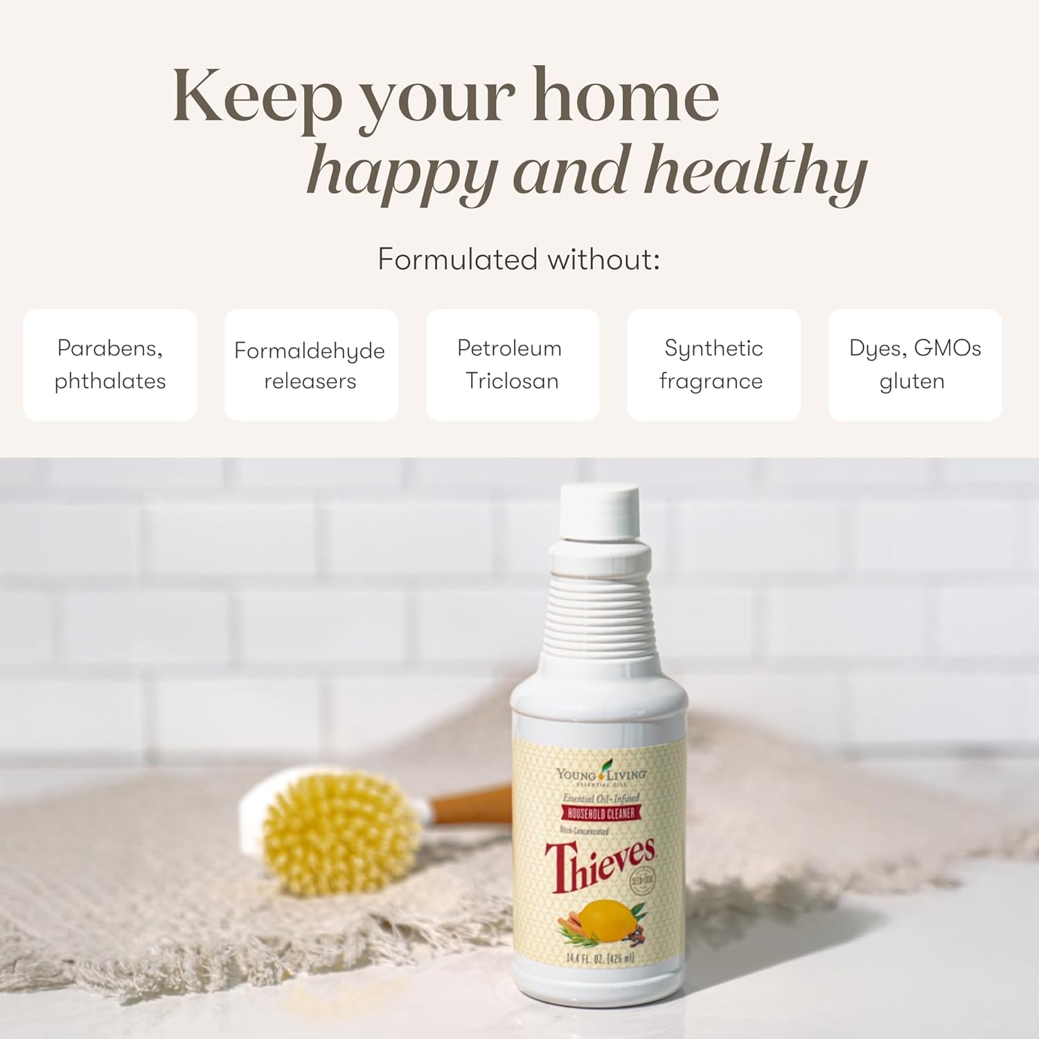 Thieves Household Cleaner 144 Oz Plant Based Multi Surface Solution