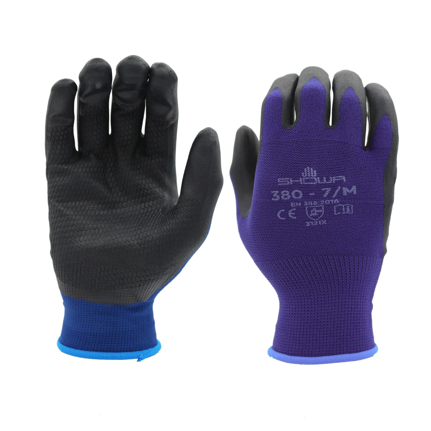 SHOWA Unisex Adult General Purpose Safety Glove Blue Small US