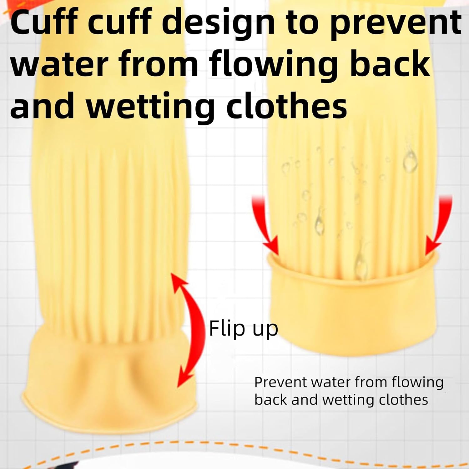 Reusable Latex Cleaning Gloves 10 Pairs Pack 1