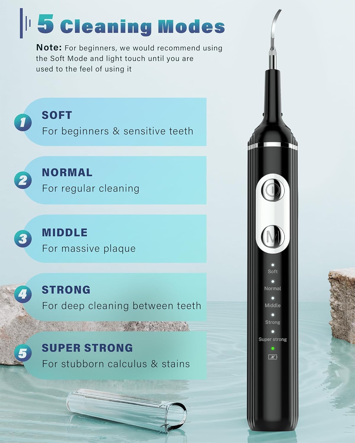 Nature Nerds Plaque Remover Dental Kit with LED Light