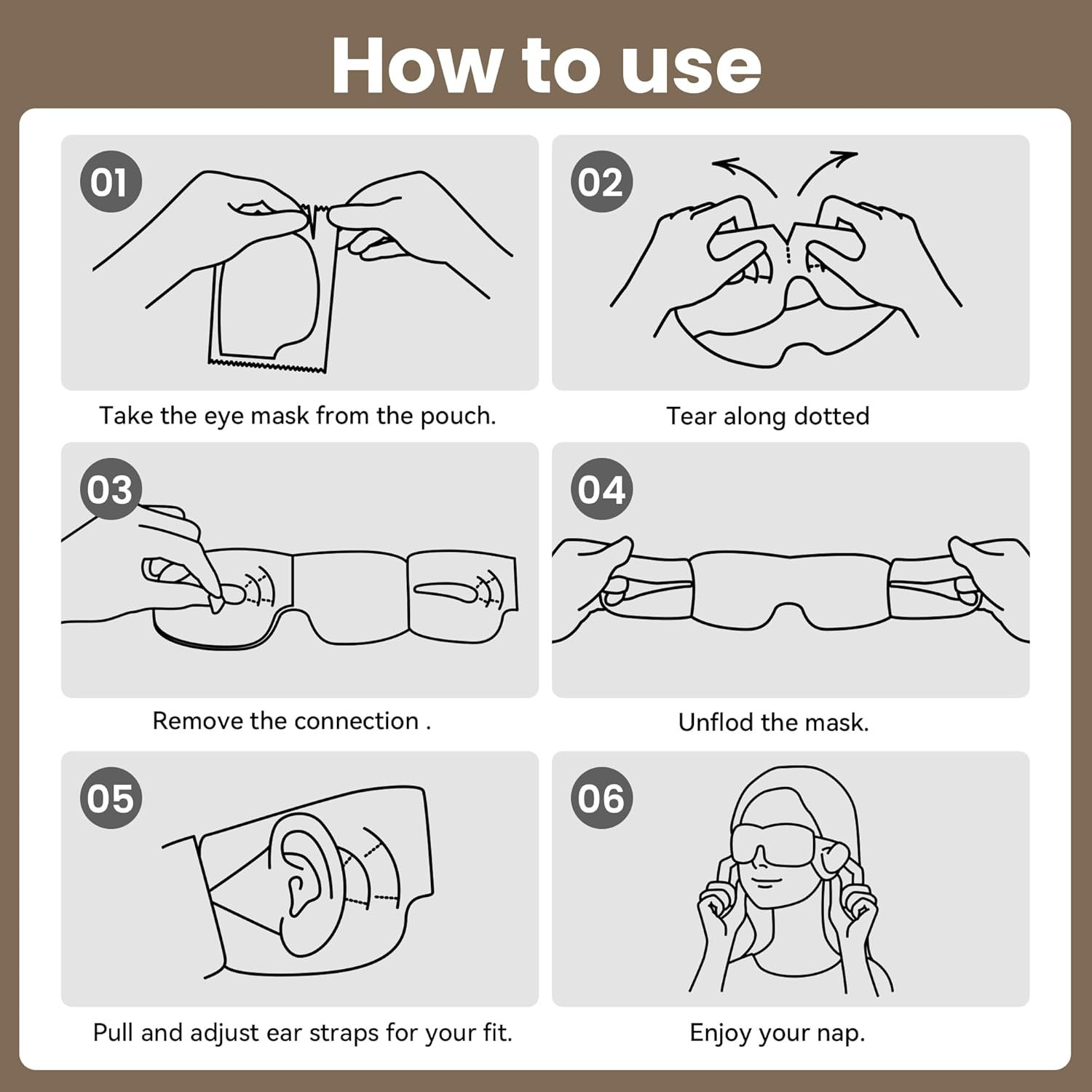 CROUVM Pack of 100 Disposable Sleep Eye Masks for Men Women