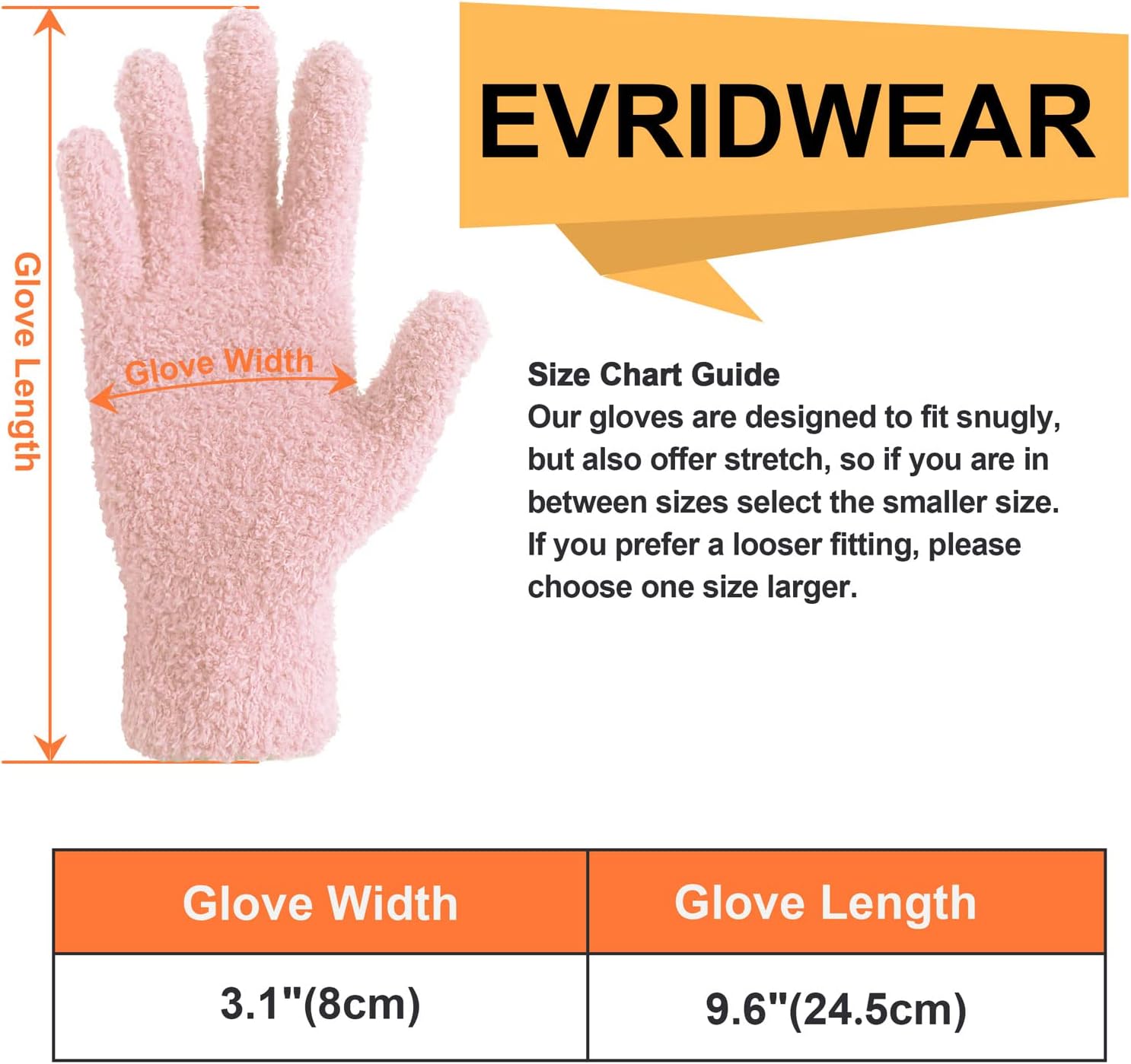 Evridwear Microfiber Dusting Gloves 2 Pairs Blue Pink