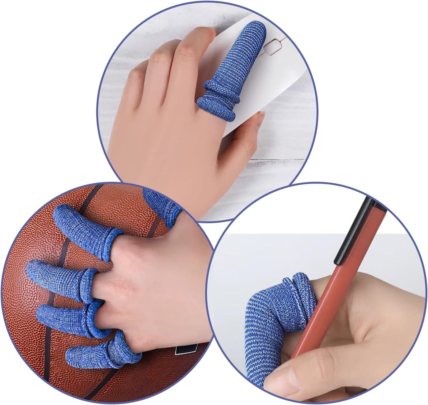 30 PCS Reusable Breathable Finger Cots for Work and Home Use